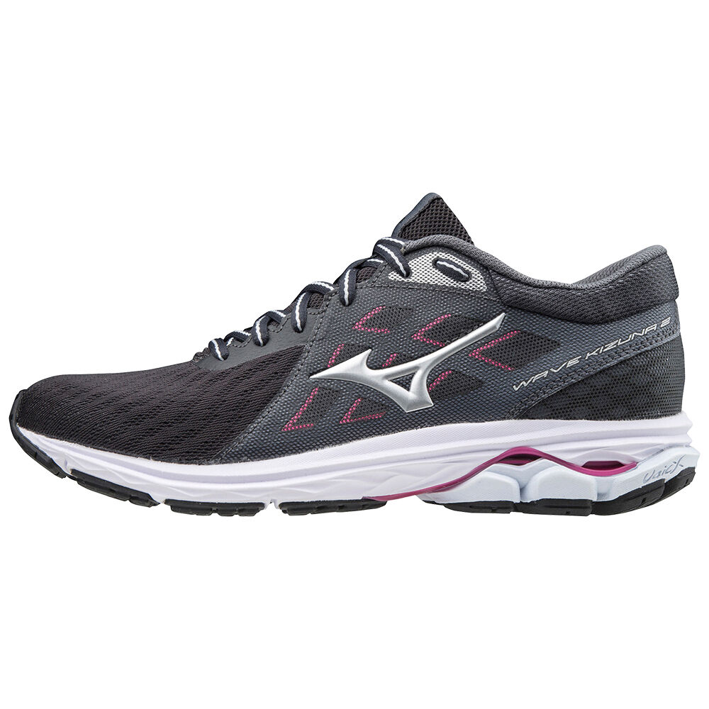 Mizuno Wave Kizuna 2 - Bayan Koşu Ayakkabısı - Gri/Gümüş Türkiye (MPRYHF-586)